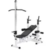 GORILLA SPORTS Banc de musculation universel (banc + option poulie) - coloris blanc