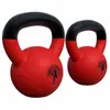 Gorilla Sports Kettlebell - Gietijzer - Vinyl - Gewicht - Rood - 12 en 16 kg
