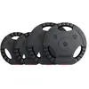 GORILLA SPORTS - Lot de disques d'haltères en plastique avec poignées (6 x 5 kg)