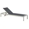 BELIANI FOSSATO - Strandstoel - Zwart - Aluminium