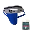 MM Sports Original Edition Swimmer/Jogger Jockstrap 2 inch Blue - MAAT XL - Heren Ondergoed - Jockstrap voor Man - Mannen Jock