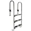 Echelle de Piscine AREBOS - 3 marches - Acier Inoxydable - Patins anti...