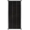 Enjoy solar® Panneau solaire monocristallin 24 V idéal pour le jardin, la caravane, etc, Mono 100W, 24V