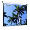 Ecran de projection motorisé CELEXON - 200 x 200 cm - Format 1:1 - Idéal pour Home Cinéma