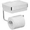 Merkloos Toiletrolhouder met Babydoekjes Dispenser - Chroom, Glanzend