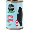 6x140g Cosma Nature poulet, saumon - Pâtée pour chat