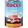 6x400g Rocco Junior volaille, coeurs de poulet, riz - Pâtée pour chien