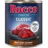 6x800g Rocco Classic boeuf, renne - Pâtée pour chien