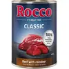 6x400g Rocco Classic boeuf, renne - Pâtée pour chien