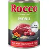 6x400g Rocco Menu boeuf, légumes, riz - Pâtée pour chien