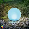 Lampe solaire boule multicolore 20cm - ESOTEC - LED RVB - Energie solaire - Détecteur de mouvement