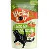 16x 125g Lucky Lou Adult boeuf & sanglier nourriture pour chat humide
