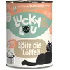 6x 400g Lucky Lou Lifestage Adult volaille & lapin nourriture pour chat humide