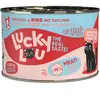 6x200g Lucky Lou Lifestage Adult volaille & boeuf nourriture pour chat...