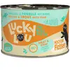 6x200g Lucky Lou Lifestage Adult volaille & truite nourriture pour chat humide