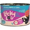 6x200g Lucky Lou Lifestage Adult volaille & canard nourriture pour chat humide