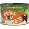 6x200g Lucky Lou Lifestage Adult boeuf & sanglier nourriture pour chat...