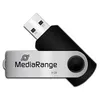 MediaRange Clé USB (8 Go, USB-A), Clé USB, Noir, Argent