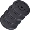 ScSPORTS® Jeu de Disques de Poids-40 kg, 4 x 10 kg, 30-31 mm, en Fonte...
