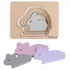 Kindsgut Puzzle en bois Lapin (6 pièces)