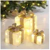 Spetebo - Boîtes cadeaux led - couleur : crème