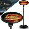 Radiateur infrarouge sur pied TRESKO - 2000W - Noir - Chauffage intéri...