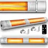 TRESKO Radiateur infrarouge extérieur 3000W | Chauffage radiant terras...