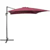 BELIANI Parasol De Jardin Carré 250 X 250 Cm Bordeaux Monza