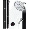 AREBOS Douche solaire 35L avec thermomètre intégré et pommeau de douch...