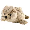 Peluche phoque câlin chaud WARMIES 22 cm - Marron clair - Pour enfant