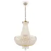 Bella Grand lustre doré et cristal, 6 lumières, E14