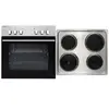 Respekta - Set de cuisine four encastrable plaque de cuisson inox