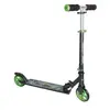 Authentic Sports & toys Muuwmi 2-Wiel Kinderstep - In Hoogte Verstelbaar - Voetrem - Aluminium - Zwart/Groen