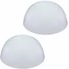 ETC-SHOP Lampe solaire hémisphère boule lumineuse solaire extérieur décoration jardin hémisphère, blanc, ampoules led, d 20 cm, lot de 2