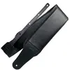Richter 2060 Black Strapzilla IV Guitar Strap gevoerd leren gitaar- en...