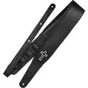 Richter 1008BHW-C Brent Hinds Signature, Black/White Cross, Gitaarband