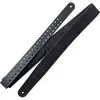 Richter 1504R Raw IV Nappa Black / Red Stitching Guitar Strap