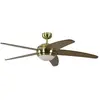 PEPEO Ventilateur de plafond Melton Laiton / Érable