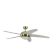 PEPEO Ventilateur de plafond Melton Laiton / Blanc