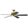 Pepeo - Ventilateur de plafond Potkuri Laiton satiné / Acajou