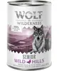 6x400g Senior Wild Hills canard, veau Wolf of Wilderness - Pâtée pour chien
