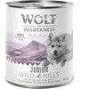 6x800g Wild Hills Junior Little Wolf of Wilderness canard, veau - Pâté...