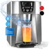 KLARSTEIN Ice Volcano 2GS Machine à glaçons led 12kg - argent