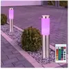 ETC-SHOP Lot de 2 lampes sur pied d'extérieur en acier inoxydable rgb ...