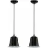 ETC-SHOP Lot de 2 suspensions led suspendues salon lampe de couloir pl...