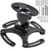 TECTAKE Support plafond universel pour vidéoprojecteurs - Aluminium - Noir