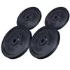 Disque de poids en fonte 30/31 mm Noir / SET 30KG (2x5 2x10KG) Gorilla Sports