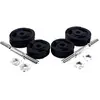 Set d'haltères courts 27,5 kg Noir Gorilla Sports
