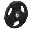 GORILLA SPORTS 1 x 15kg Poids disques olympiques en fonte rêvetement caoutchouc avec anneau métallique de 51mm