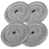 Gorilla Sports Disques de Poids en Fonte Gris - De 0,5 KG à 30 KG